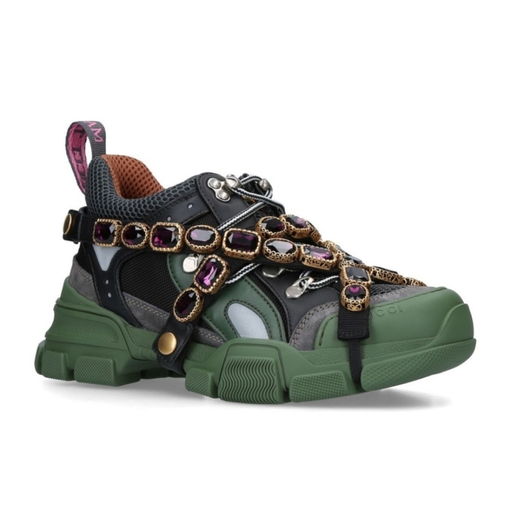 SOLD  New/Authentic Gucci Flashtrek Removable Gems